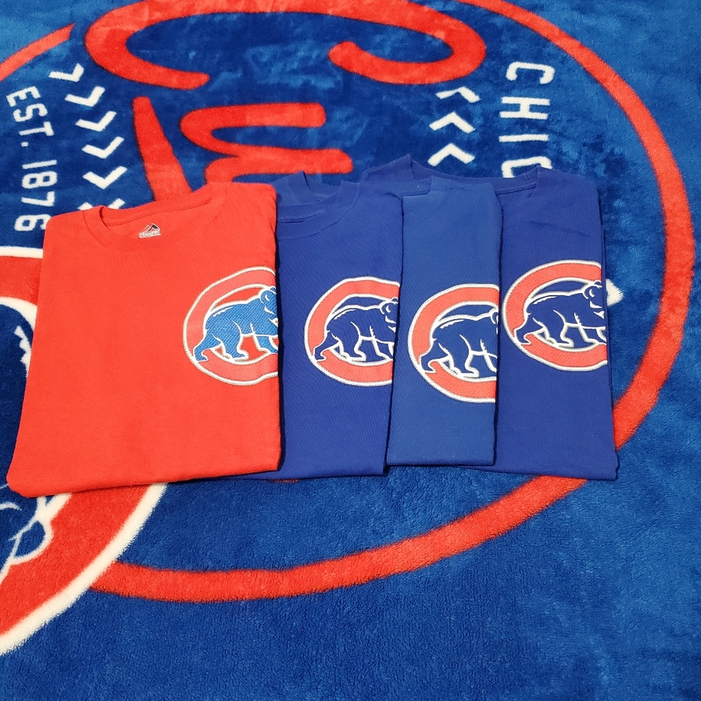 Chicago Cubs Tee Shirt Bundle Sz M
